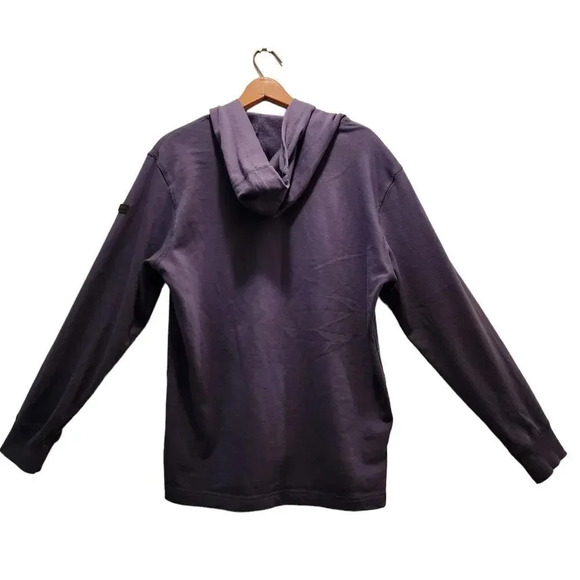 Hawk & Co Outfitters Hoodie Shirt Mens Size Medium Slate Blue Cotton Pullover - Picture 2 of 8